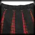 Spódnica mini punk goth M kratka D ringi6.jpg