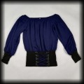 Bluzka hiszpanka gorsetowa S granat5.jpg