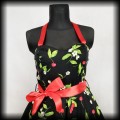 Sukienka Pin Up Hearts &amp; Roses XL wisienki wiązana na szyi2.jpg