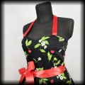 Sukienka Pin Up Hearts &amp; Roses XL wisienki wiązana na szyi3.jpg