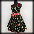 Sukienka Pin Up Hearts &amp; Roses XL wisienki wiązana na szyi4.jpg
