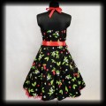 Sukienka Pin Up Hearts &amp; Roses XL wisienki wiązana na szyi5.jpg