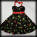 Sukienka Pin Up Hearts &amp; Roses XL wisienki wiązana na szyi91.jpg