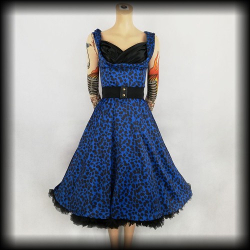 Sukienka Pin Up Lindy Bop S niebieska pantera II.jpg