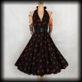Sukienka Pin Up granaty a'la wisienki L Necessary Evil.jpg