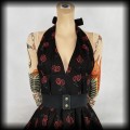 Sukienka Pin Up granaty a'la wisienki L Necessary Evil3.jpg