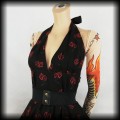 Sukienka Pin Up granaty a'la wisienki L Necessary Evil4.jpg