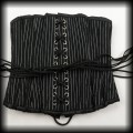 Gorset underbust 22 cale XS Burleska w prążki6.jpg