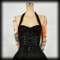 Sukienka Goth Hearts &amp; Roses XS gorsetowa2.jpg