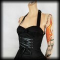 Sukienka Goth Hearts &amp; Roses XS gorsetowa3.jpg