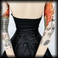 Sukienka Goth Hearts &amp; Roses XS gorsetowa5.jpg