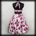 Sukienka Pin Up Hearts &amp; Roses 3XL biała w różowe kwiaty 5.jpg