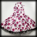Sukienka Pin Up Hearts &amp; Roses 3XL biała w różowe kwiaty 7.jpg