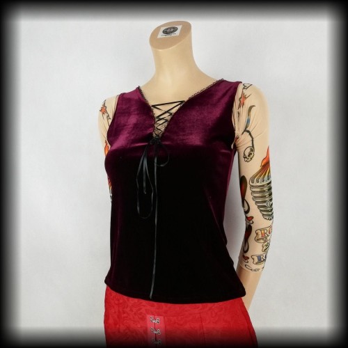 Bluzka The Dark Angel M gotycka aksamitna.jpg