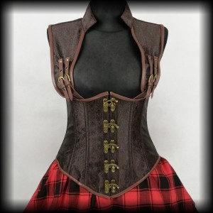 Gorset Steampunk L underbust kamizelka Nowy