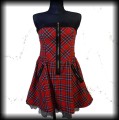 Sukienka mini Pin Up Punk L szkocka krata2.JPG