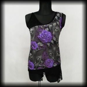 Bluzka kotki i róże XL Spiral Direct 