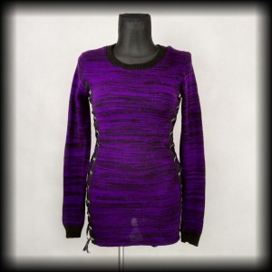 Sweter goth punk M Heartless długi