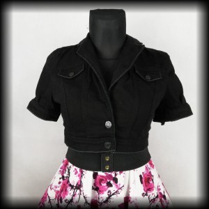 Bolerko jeansowe L/XL czarne