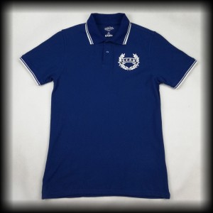 Polo ACAB M niebieskie z białą lamówką A.C.A.B. 