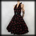 Sukienka Pin Up granaty a'la wisienki S Necessary Evil2.jpg