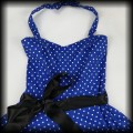 Sukienka Pin Up Hearts &amp; Roses XL niebieska w groszki7.jpg