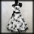 Sukienka Pin Up H&amp;R XL biała w kwiaty2.jpg