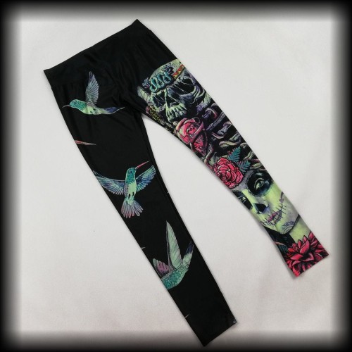 Legginsy czacha santa muerte S.jpg