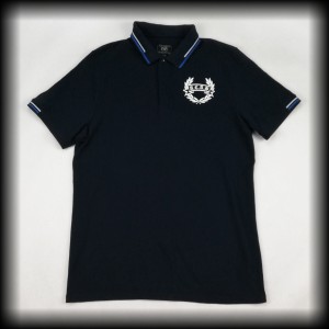Polo ACAB L granatowe z niebiesko białą lamówką A.C.A.B.