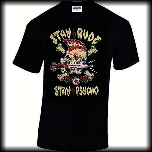 Koszulka Stay Rude Stay Psycho przód.jpg