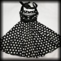 Sukienka Pin Up Hell Bunny S czarna satynowa w groszki92.jpg