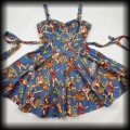 Sukienka Pin Up L niebieska country western6.jpg