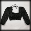 Bluzka eko skóra M crop top goth6.jpg