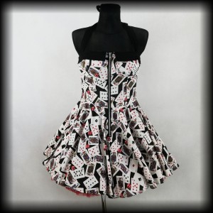 Sukienka mini Hell bunny L w karty poker face 