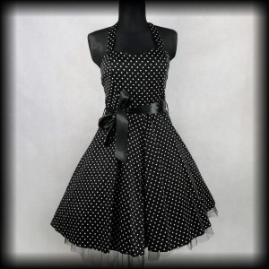 Sukienka Pin Up Hearts & Roses XL groszki  
