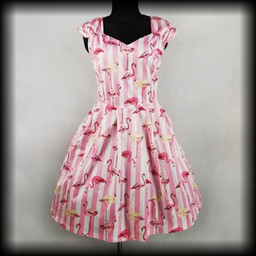 Sukienka Retro Lindy Bop 4XL flamingowe love.jpg