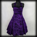 Sukienka Pin Up H&amp;R XL fioletowa old school.jpg