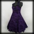 Sukienka Pin Up H&amp;R XL fioletowa old school2.jpg