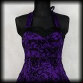 Sukienka Pin Up H&amp;R XL fioletowa old school3.jpg