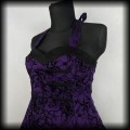 Sukienka Pin Up H&amp;R XL fioletowa old school4.jpg
