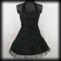 Sukienka mini Pin Up Punk H&amp;R L czarna old school.jpg