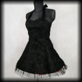 Sukienka mini Pin Up Punk H&amp;R L czarna old school 2.jpg