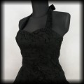 Sukienka mini Pin Up Punk H&amp;R L czarna old school 4.jpg