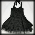 Sukienka mini Pin Up Punk H&amp;R L czarna old school 6.jpg