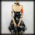 Sukienka Pin Up H&amp;R S czarna w białe kwiaty4.jpg