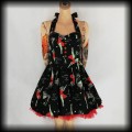 Sukienka mini Hell bunny S Pin Up cosmic zombie Psychobilly2.jpg