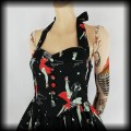 Sukienka mini Hell bunny S Pin Up cosmic zombie Psychobilly4.jpg