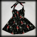 Sukienka mini Hell bunny S Pin Up cosmic zombie Psychobilly6.jpg