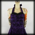 Sukienka Pin Up H&amp;R S fioletowa old school3.jpg