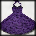 Sukienka Pin Up H&amp;R S fioletowa old school6.jpg